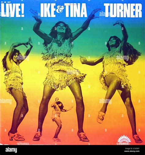 Ike & Tina Turner - Live! - Vintage 12'' vinyl LP album Cover Stock ...