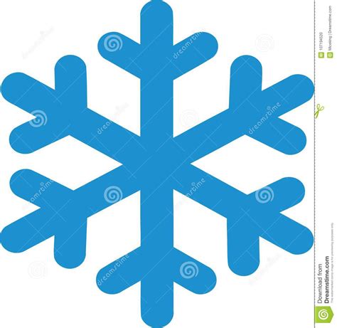 Hiver De Symbole De Flocon De Neige Illustration de Vecteur - Illustration du temps, snowflake ...