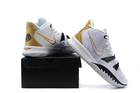 Nike Kyrie 7 White Black Gold - FavSole.com