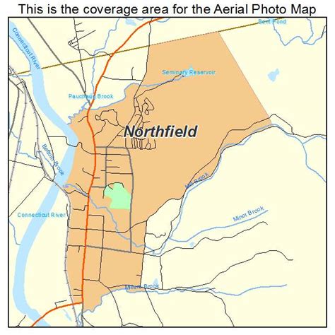 Aerial Photography Map of Northfield, MA Massachusetts