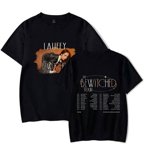 Laufey The Bewitched Tour 2023 Unisex Merch Fashion printing T-Shirt Casual Short Sleeved Tee ...