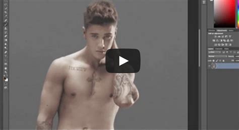 You Won't Believe What Justin Bieber's Calvin Klein Photos Really Looked Like Before Photoshop