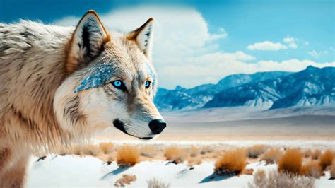 Wallpaper: Blue Eyed Wolf 2 by Fiulo on DeviantArt