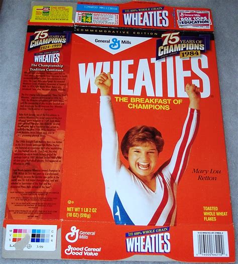 2000 Mary Lou Retton 75 Years of Champions | Wheaties Box - Wheaties King