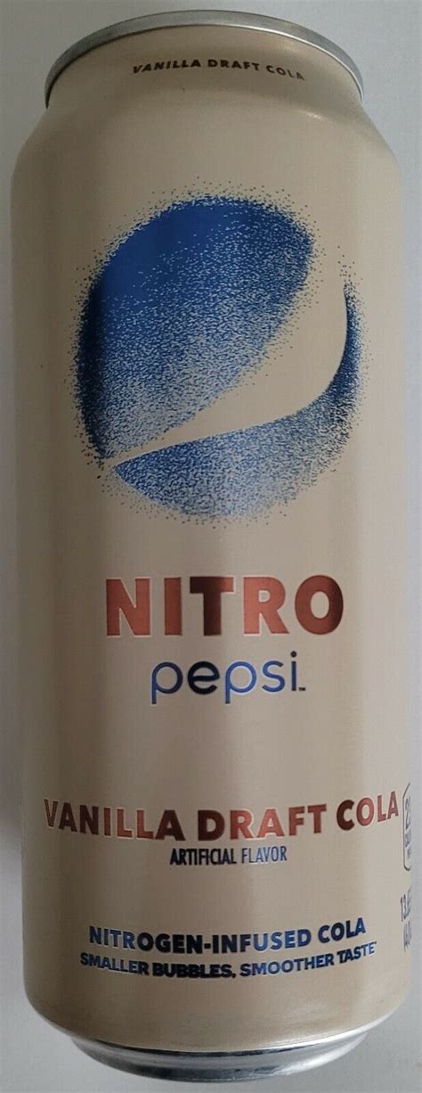 NEW PEPSI NITRO VANILLA DRAFT COLA 13.65 OZ CAN | eBay