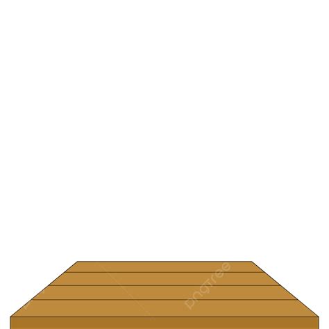 Wooden Tables Vector PNG Images, Flat Wooden Table On Transparent ...