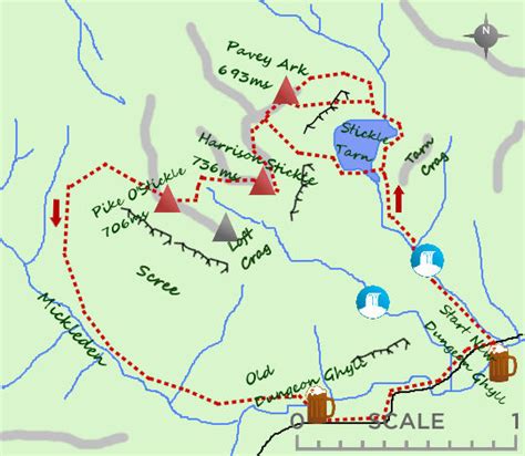 Langdale-Pikes-map | Lakeside Hotel