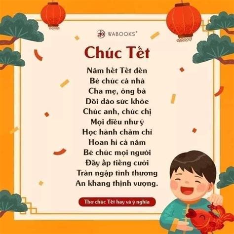 MỘT SỐ BÀI THƠ CHÚC TẾT HAY VÀ Ý NGHĨA CHO TRẺ - Mầm non Phú La