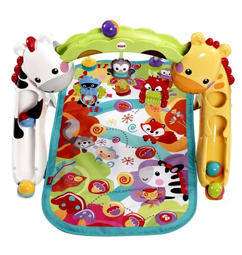 Fisher-Price Tapis de jeu évolutif musical pour bébé avec plus de 12 activités et jouets, dès la ...