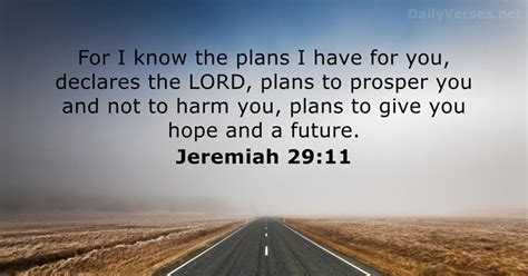 March 1, 2017 - Bible verse of the day - Jeremiah 29:11 - DailyVerses.net