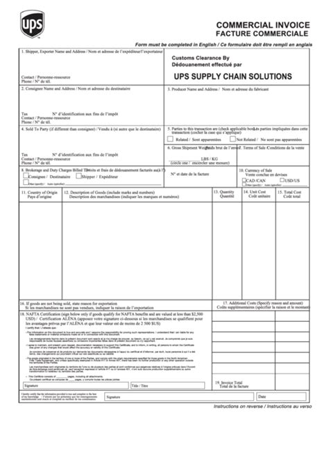 Ups Usmca Fillable Form - Printable Forms Free Online