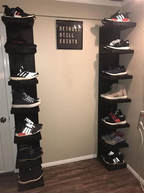 Made some shoe shelves based on the IKEA lack shelf : r/Sneakers