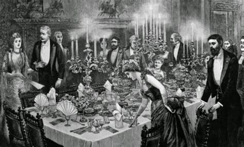 The etiquette for Victorian dining