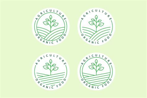 Agriculture Organic Food Logo Label Graphic by agung sptr · Creative ...