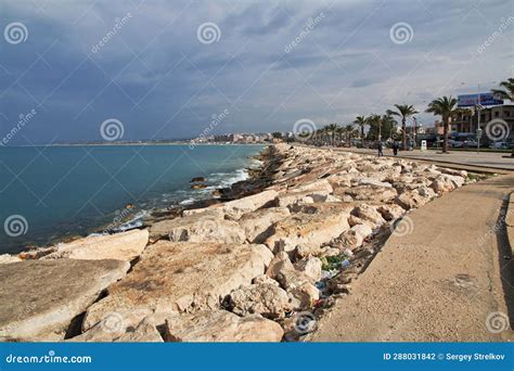 Tyre / Lebanon - 03 Jan 2018. the Waterfront of Tyre, Lebanon Editorial ...