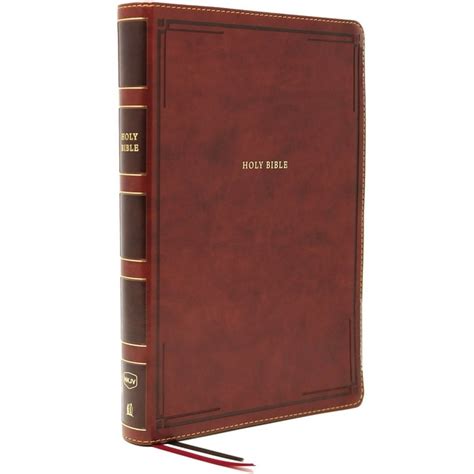 NKJV, Thinline Bible, Giant Print, Leathersoft, Brown, Thumb Indexed ...