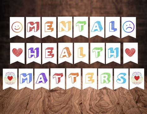 Mental Health Matters Banner Printable Mental Health Matters Banner ...