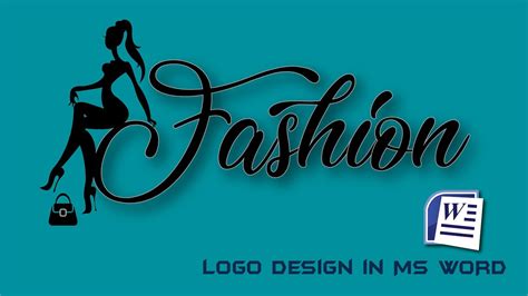 How to Make Beautiful Fashion Logo in Word? | Logo in Word | Fashion Logo in Word - YouTube
