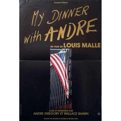 MY DINNER WITH ANDRE Movie Poster 15x21 in.