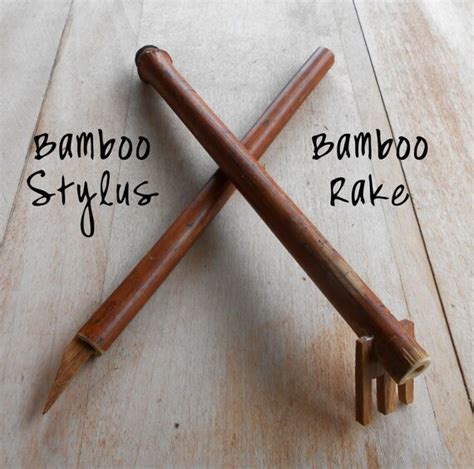 ZEN GARDEN RAKE bamboo rake or bamboo stylus for by Cinnabarys