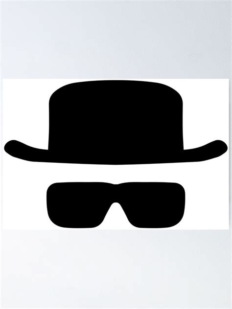 "Heisenberg's Hat and Glasses" Poster for Sale by Crampsy | Redbubble