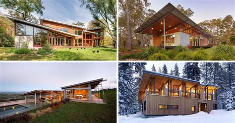 16 Examples Of Modern Houses With A Sloped Roof | CONTEMPORIST