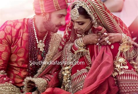 Deepika Padukone and Ranveer Singh's Wedding! – South India Fashion