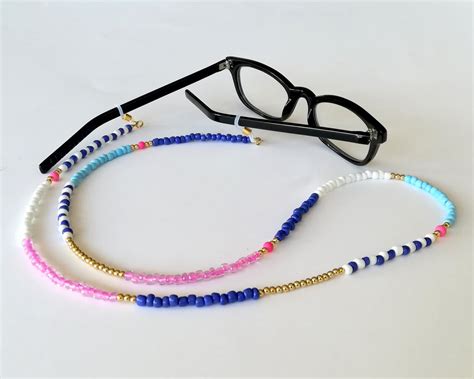 Bead Eyeglass Holders Beaded Glasses Chain Beaded Eyeglass Holder Chain ...