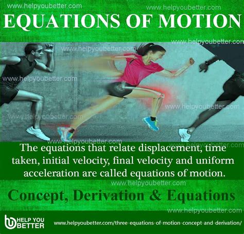 Three Equations of Motion - Concept and Derivation