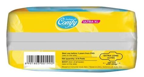 Amrutanjan Comfy Snug Fit Ultra Sanitary Pads XL,