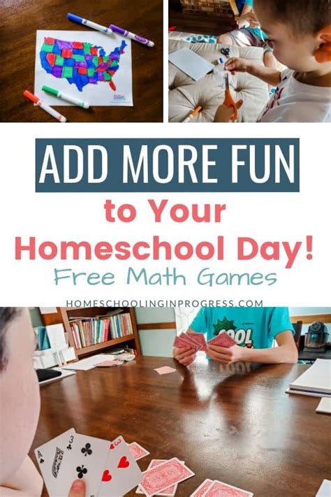 Free Math Games that Make Your Homeschool Days More Fun