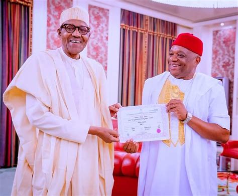 Senate Presidency: Kalu visits Buhari, reveals intention - Daily Post ...