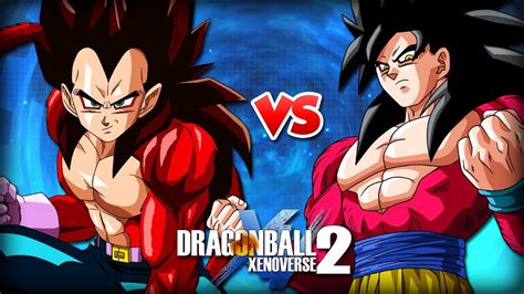 Goku SSJ4 Vs Vegeta SSJ4