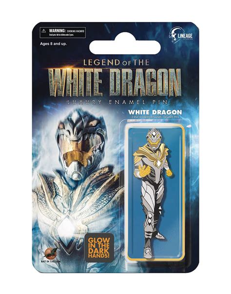 SEP208167 - LEGEND OF WHITE DRAGON WHITE DRAGON RETRO FIGURE PIN GID - Previews World