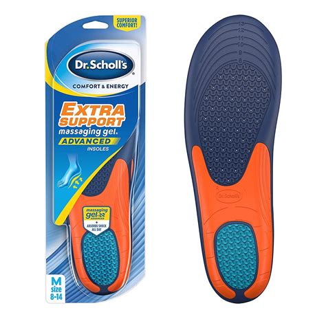 Dr. Scholl’s EXTRA SUPPORT Insoles, Superior Shock Absorption and Reinforced Arch