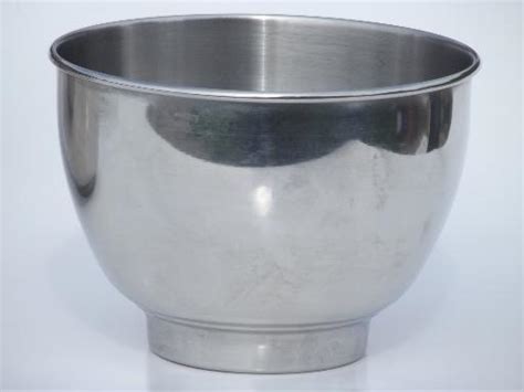 vintage Hamilton Beach mixer bowls, stainless bowl set for electric mixer