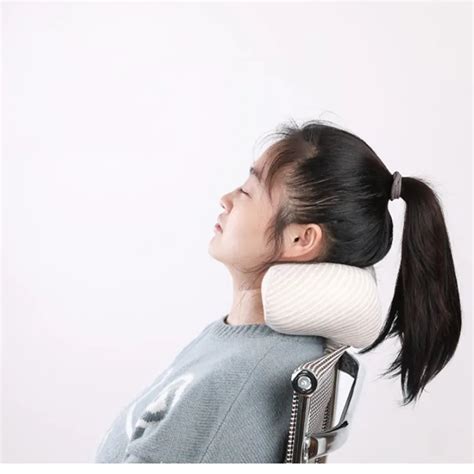 Office Chair Neck Support Chin Supporting Memory Foam Scarf Wrap Travel Pillow Scarf Neck Pillow ...