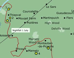 BBC - History - World Wars: Animated Map: Battle of the Somme