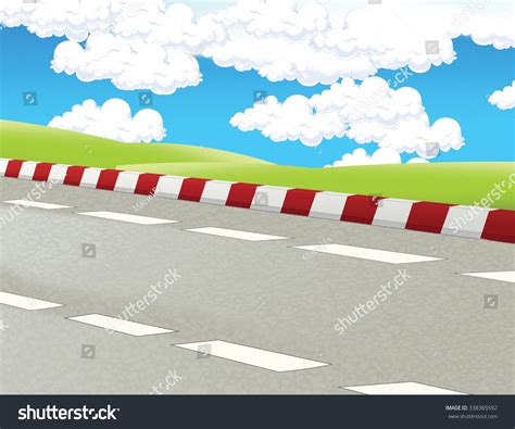 Cartoon Background Race Track Illustration Children: ilustrações stock 338365592 | Shutterstock