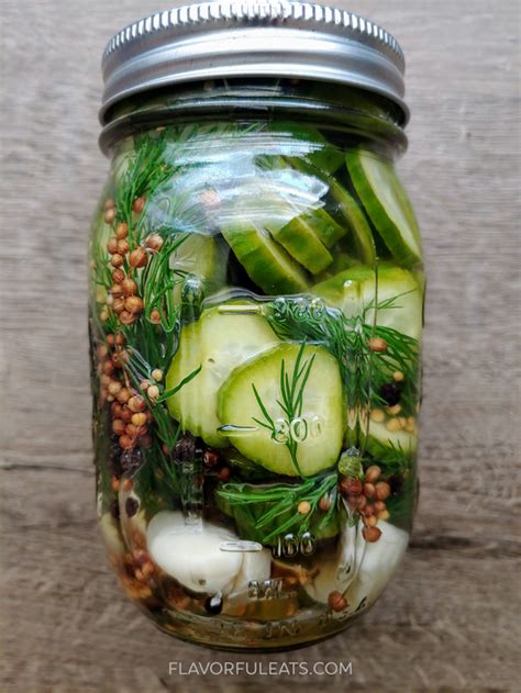 Garlic Dill Pickles - Flavorful Eats