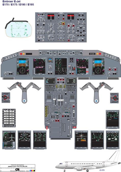 Embraer EJet Cockpit Poster - Digital Download