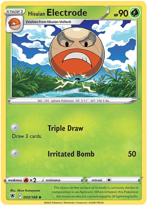 Hisuian Electrode - Astral Radiance #3 Pokemon Card