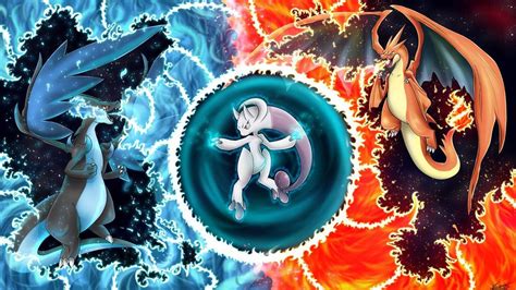 Mega Charizard X vs Mewtwo Y vs Mega Charizard Y | Charizard y, Mega charizard, Decoracion pokemon