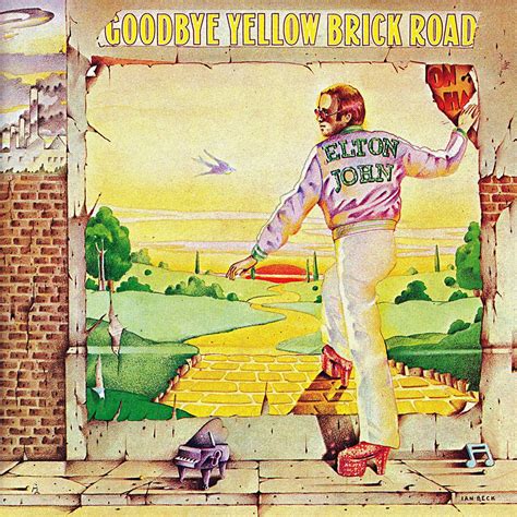 Elton John - Goodbye Yellow Brick Road - Vinyl Cover Art