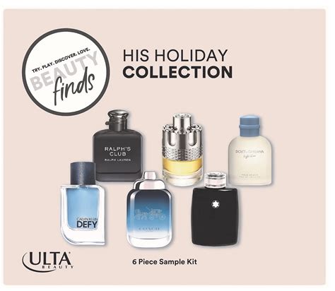 ULTA His Holiday Collection - 6 Most Popular Men's Sample Fragrances ...