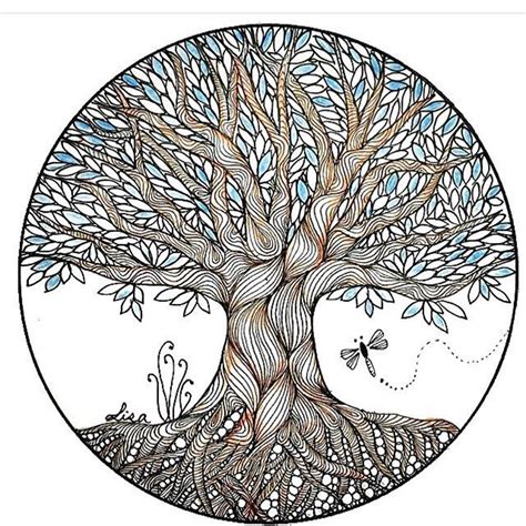 Tree of Life zentangle. | artt | Pinterest | Doodle paint, Doodles and Mandala