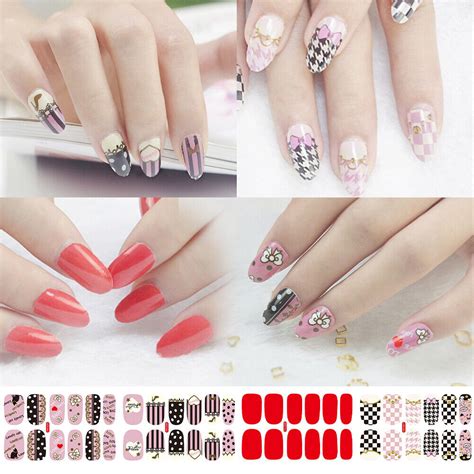 Cute 6Packs/72pcs Abstract Nail Art Stickers Set Manicure Sticker (YH ...