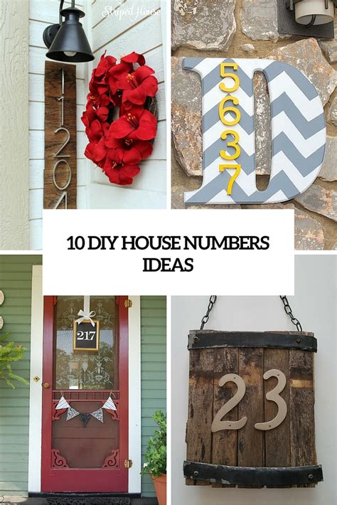 10 Creative And Eye-Catching DIY House Number Ideas - Shelterness