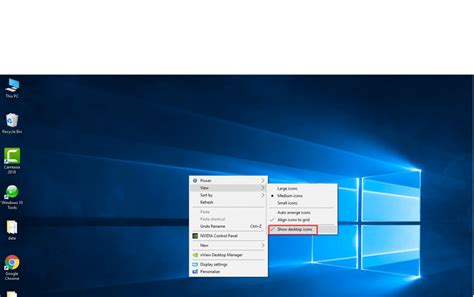 How to Show Icon on Desktop in Windows 10