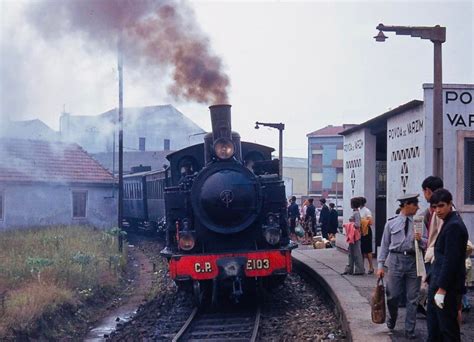 Steam hauled commuter train, Portugal, 1970. Due to financial concerns and their unique ...